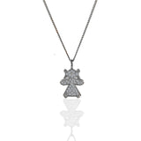 New Mom Necklace in Gold with Diamonds