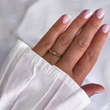 Signet Ring in Gold with Diamonds