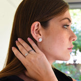 Triangular Shape Ring in Gold with Diamonds