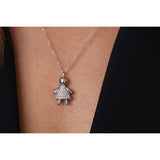 New Mom | Doll Necklace in Gold with Diamonds