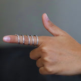 Spiral Style Ring in Gold with Diamonds