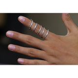 Spiral Style Ring in Gold with Diamonds