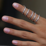 Spiral Style Ring in Gold with Diamonds