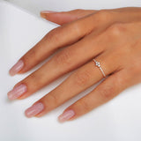 Star Shape Ring in Gold with Diamonds