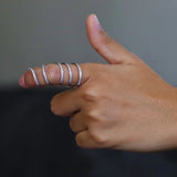 Spiral Style Ring in Gold with Diamonds