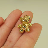 Teddy Bear Pendant in Gold with Diamonds