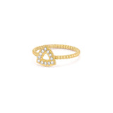 Vintage Design Ring in Gold with Diamonds
