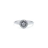 Round Shape Ring in Gold with Diamonds
