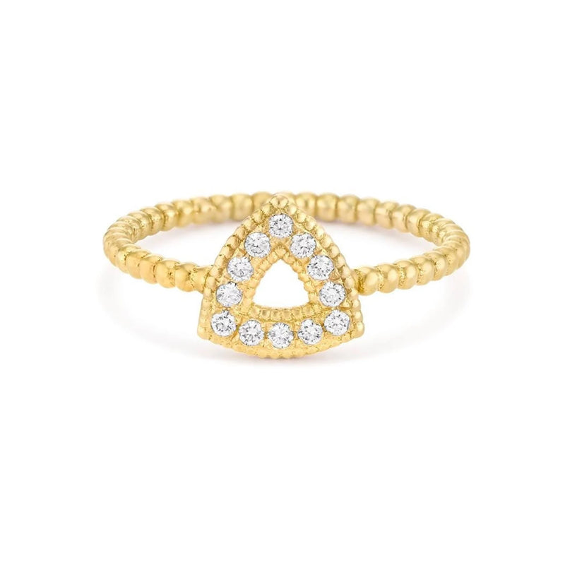 Vintage Design Ring in Gold with Diamonds