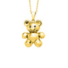 Teddy Bear Pendant in Gold with Diamonds