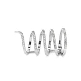 Spiral Style Ring in Gold with Diamonds
