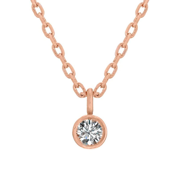 Chain Choker Necklace in Gold with Diamonds