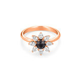 Black Diamond Ring in Gold