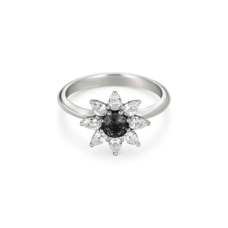 Black Diamond Ring in Gold
