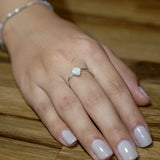 Pear Shape Ring in Gold with Diamonds