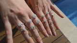 Round Shape Ring in Gold with Diamonds