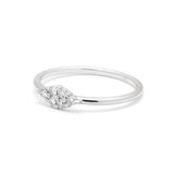 Round Ring in Gold with Diamonds